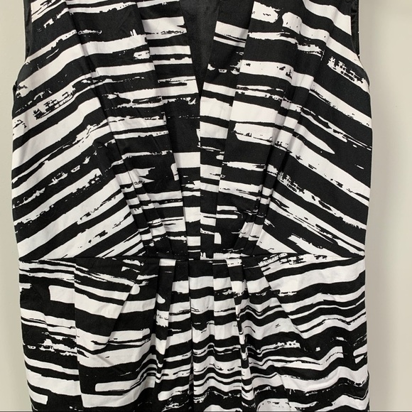 Spence Black & White Tank Dress Size 12 - Picture 6 of 7